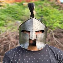 300 Filmo Spartos šalmas Didysis karalius Leonidas Spartos šalmas Viduramžių nešiojamas šalmas Tvirtas plienas su vidiniu odiniu pamušalu Geriausia dovana
