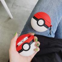 Pokemon Red Ball For Airpods Pro 2 Case,Shockproof Protective Earphone Silicone Cover For Airpods 1/2/3 Case For Kids Boys Funda for airpods 1 2