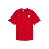 Puma Scuderia Ferrari Monza Retro apvalios apykaklės trumpomis rankovėmis T-shirt vyrams Viršutiniai drabužiai 633161-02 XL