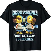 Animal Crossing New Horizons Dodo Airlines Nintendo Icons T-Shirt S juoda