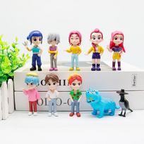 10 vnt./rinkinys K-pop Demonų medžiotojai Anime figūrėlė Žaislai PVC modelis Derpys Tigras Rumi Mira Zoey Sussy Figūrėlė Lėlė Gerbėjams Kalėdinė dovana