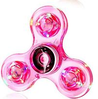 LED apšvietimas „Fidget Spinner“ Šviečiantis pirštų žaislas, rankinis suktukas, mažinantis stresą ir nerimą malšinantis vakarėlis, skirtas vaikams suaugusiems