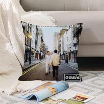 Hot rock band O-Oasis  Pillow Case Office Cushions Suitable For Sofa Car Bedroom Decorative Cushion Cover 12x12Inch