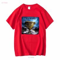 THERION LEMURIA NEW Band Merch Black T shirt vintage Washed homme Top For Everyday Wear Slightly Soft streetwear Unisex fashion S