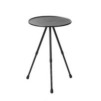 Adjustable Height Telescopic Table Folding Camping Table Multifunctional Round Table Picnic Table for Outdoor Indoor matinė juoda spalva