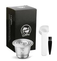 Icafilas Daugkartinė kavos kapsulė Nespresso, Nerūdijančio plieno Užpildomi filtrai Espresso, Essence Nespresso kapsulei, Kokybė black