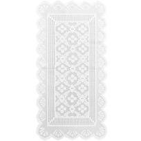 Baltas Nėriniuotas Stalo Bėgikas Prancūziško Gėlių Nėrinio Dekoratyvinis Staltiesė Stalo Dekoracija Restoranams 38x75cm white