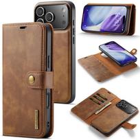 Magnetinis odinis piniginės kortelių telefono dėklas, skirtas iPhone 17 Air 16E 16 Pro Max 15 Plus 14 13 12 11 X XS XR, su atlenkiama stovėjimo dangteliu, krepšys iPhone 13(iPhone 14) gray