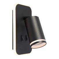 Oprawa Pipe Ring Kinkiet Czarny 1Xgu10 + Led 6W
