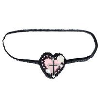 Lolit Eye Patch Gothics Eye mask- Lolit Eye Mask- Heart Eyepatch Gothics Eyepatch Single EyeMask Patch Cosplays Eyepatch rožinė