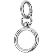 10Set Round Spring Snap Carabiner Clip O Rings Swivel Trigger Hook Metal Clasps Keychain for Handbag Lanyards DIY Crafts 1pc sidabras