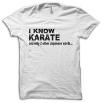 Funny I Know Karate Martial Arts Joke T-Shirt M5723 S įvairiaspalvis