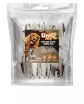 Uniq Pets džiovintos triušių ausys su kailiu, 300 g