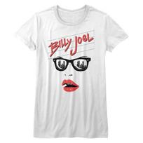 Billy Joel Lips White Junior Women's T-Shirt 3XL
