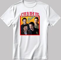 Famous Character Charlie Swan Figure, Short Sleeve White-Black Men's / Women's T-Shirt H131 3XL