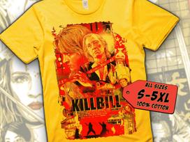 Kill Bill V20 T-Shirt Vintage YELLOW T-Shirt DTG Digital Print Sizes S M L XL 2XL 3XL 4XL 5XL M