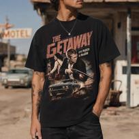The Getaway Shirt, Steve McQueen Tee, Sam Peckinpah Crime Movie Cotton TShirt S