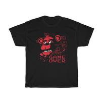 Five Nights At Freddy Freddy's Game Over Black T-Shirt Size S to 5XL L