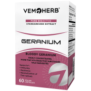 VemoHerb Geranium (Raudonžiedžio snapučio (šaknų) ekstraktas) 60 kaps.