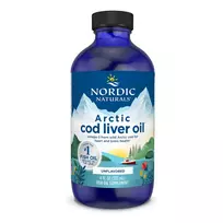 Nordic Naturals Arctic Cod Liver Oil (menkių kepenų aliejus) 237 ml.