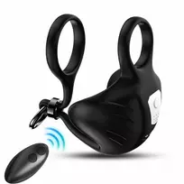 ARMONY FOR HIM ARMONY MANTA Scrotum Vibrator Ring Remote Control Black, Adjustable Fit
