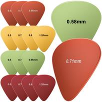 New Bee Guitar 4 Thicknesses with Storage Mixed Colors Picks, 16-Piece Set, (0.58mm, 0.71mm, 0.96mm, 1.2mm), Non-Slip, Case,