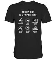 Wingfoil Things I Do In My Spare Time Wingfoiling T-Shirt Foiler - Premium Shirt XL white