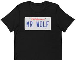 Mr. Wolf License Plate - Unisex T-Shirt 2XL