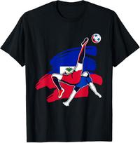 Haiti Soccer Fans Jersey Haiti Football T-Shirt Proud Haitian Pride Gift Retro Ayiti Soccer Apparel Vintage Republic of Haiti Sports Top 3XL