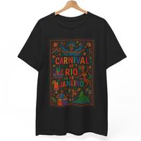 Carnival of Rio T-Shirt: Vintage Samba Graphic Tee, Brazilian Pride XL