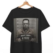 Albert Camus Mugshot T-Shirt: Existential Philosopher Graphic Tee 4XL