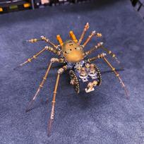 Steampunk Mechanical Hunting Spider 3D puzzle Metal Model Kit DIY Assembly Insects Creative Ornament  Handmade Toy bedugnė