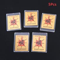 Prosperity Luck with 5Pcs Feng Shui Gold Foil Cards for Wallet and Mobile Decoration A1