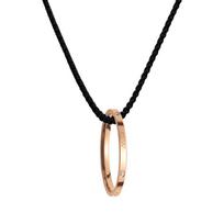 Daniel Wellington necklace Casual self, free matching, light luxury, high-end sense, one ring, two wears, design sense, rose gold DW00400220 auksas