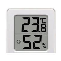 High Precision Indoor Digital Thermometer Hygrometer with Clock /ODM Support Plastic Material for Home Comfort for Test (White,-50℃~70℃ (-58℉~158℉)&1 ℃) balta