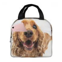 Tail Wagging Wisdom_ Nurturing Your Cocker Spaniel Spirit Insulated Lunch Bag for Women Children Food Boxes Thermal Lunch Box One Size