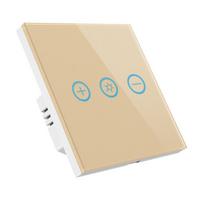 LEDEAST DS-172 110V US Standard Glass Panel Wall Wifi Switch Aleax Google Voice Control Tuya Smart Dimmer Switch 118 * 72 * 35mm&US Standard auksas