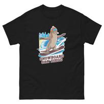 Snowboard San Diego Seal USA Snowboarding Animal T-Shirt XXL