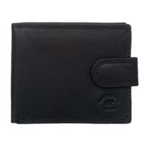 Mały Portfel Męski Rfid Skórzany Natural Brand Czarny