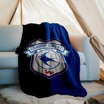 1PC Cardiff Fc Crest Printed Soft Flannel Blanket Throw for Adult Bedroom Living Room Sofa Camping Travel Fan gifts Christmas Gifts 75x90cm
