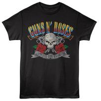 Guns N Roses Appetite For Destruction Skull & Pistols Men's T Shirt Rock Merch 2XL