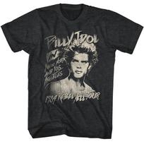 Billy Idol Rebel Yell Tour 1984 NY & LA Men's T Shirt Music Merch XL