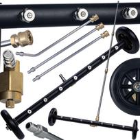 Undercarriage Washing Lance 275 Bar, 7 Nozzles 40°, Quick Connector 1/4” 3 Lances 126Cm