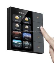 Tuya Smart 4 Gang Touch Wall Switch Zigbee 3.0 Composite Smart Panel 4 Way Scenarios Scene Control 86mm*86 mm&Uk Standard juoda