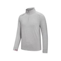Saucony T Shirts Men's Nebula Gray Stand Collar Moderate SA2269LT21T-GR215 M