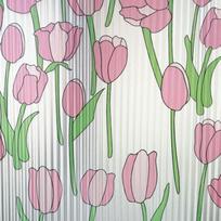 Senovinio vitražo lango lipdukas permatomas vaivorykštės stiklo lipdukai lipdukai miegamajame width 40cm-tulip