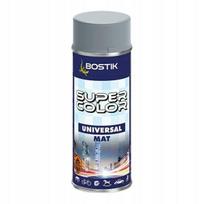 Bostik Super Color Universal Spray Farba Szary Mat 400Ml