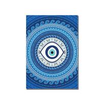 Eye of Evil Plakatas Retro viduramžių moderni drobė Abstraktus sienų meno spausdinimas Svetainės Nazaro sienų tapyba Namų dekoravimas 21X30cm No Frame