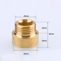Karšto ir šalto vandens žalvarinis maišytuvo prailgintuvas G1/2 sriegio jungtis Standartinis dydis 1cm