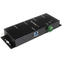 StarTech.com 4-Port USB 3.0 Hub - 5Gbps - Metal Industrial USB-A Hub - Wall or Desk Mountable USB Data Hub - TAA Compliant USB Expander Hub